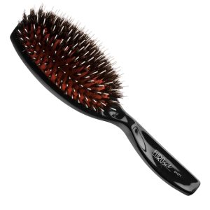 Szczotka owalna z włosiem duża BLACK EUROSTIL