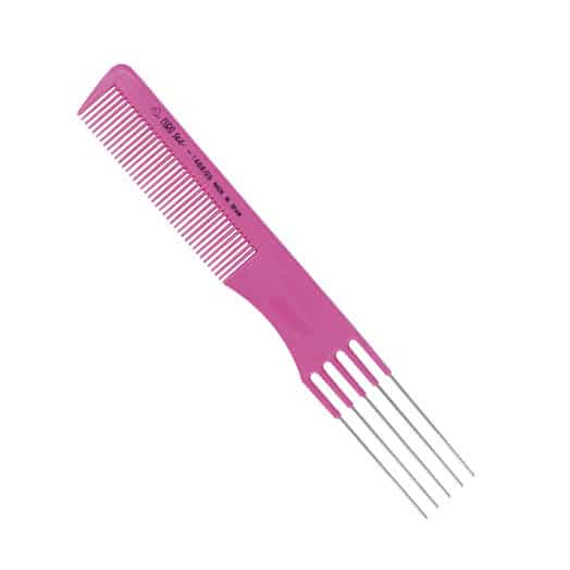 Grzebień fryzjerski 5 metalowych zębów 19,5 cm MIX COLORS EUROSTIL - obrazek 5