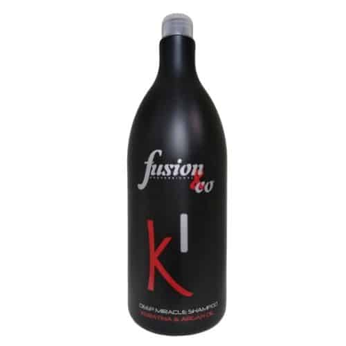 Fusion&Co DEEP MIRACLE SHAMPOO KERATINA & ARGAN OIL K1 Szampon z keratyną i olejem arganowym 1500 ml
