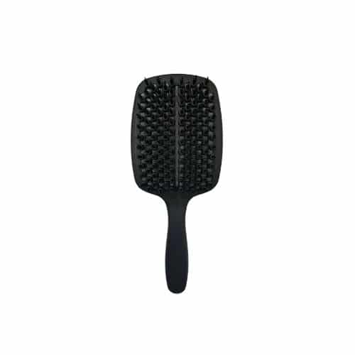 Szczotka do rozczesywania duża płaska dwustronna z włosiem DOUBLE SIDE BLACK