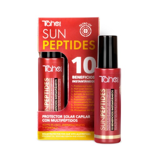 SUN PEPTIDE - PROTECTOR SOLAR - Krem ochronny przeciwsłoneczny z filtrem UV do włosów z peptydami 100 ml - Perełka TAHE nr.55 - obrazek 3