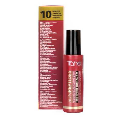 SUN PEPTIDE - PROTECTOR SOLAR - Krem ochronny przeciwsłoneczny z filtrem UV do włosów z peptydami 100 ml - Perełka TAHE nr.55 - obrazek 2