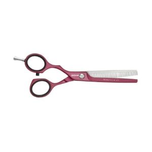 Degażówki fryzjerskie Jaguar PASTELL PLUS offset 5,25" WHITE LINE berry LEFT