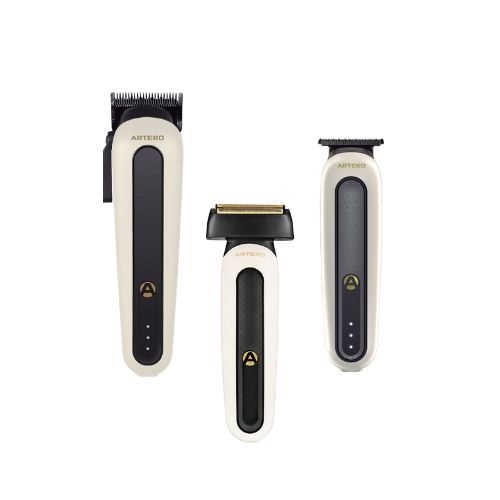 Zestaw WHITE NEW YORK - Maszynka fryzjerska bezprzewodowa BROOKLYN + Trymer BROONX + Golarka QUEENS