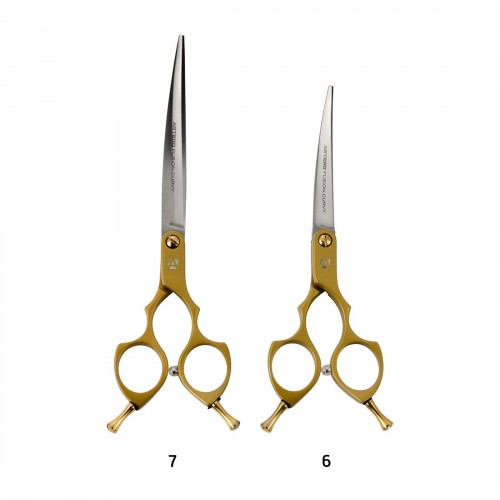 Nożyczki fryzjerskie FUSION CURVY GOLD 6' ARTERO - obrazek 7