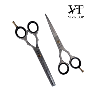 Zestaw VIVA TOP ERGO LINE Nożyczki 5,5' + Degażówki 6' +  Etui black 2 poz.