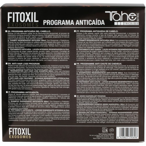 BOTANIC TRICOLOGY - PACK FITOXIL EXOSOMES- Zestaw do pielęgnacji domowej (Szampon 300 ml + Ampułki 5x10 ml) - obrazek 3