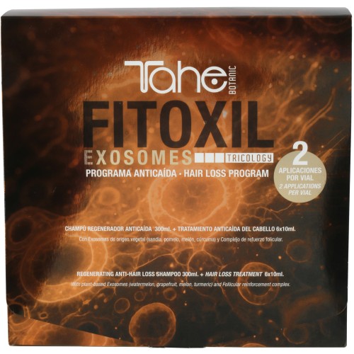BOTANIC TRICOLOGY - PACK FITOXIL EXOSOMES- Zestaw do pielęgnacji domowej (Szampon 300 ml + Ampułki 5x10 ml) - obrazek 2