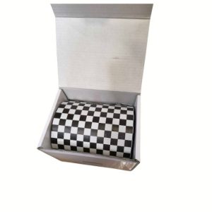 Folia aluminiowa w rolce RYFLOWANA 15 mikron SZACHOWNICA - 100m